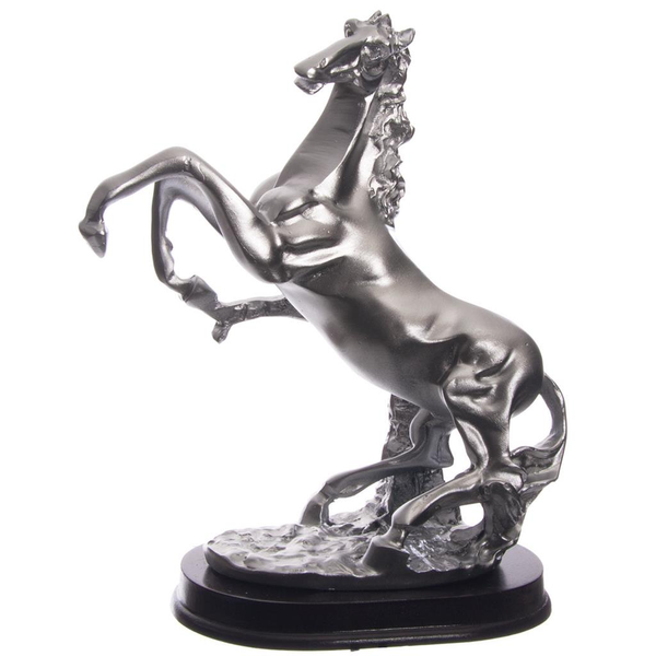 Figur af hest sølv 21 cm høj