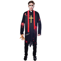 Zombie Præst Kostume Str. L