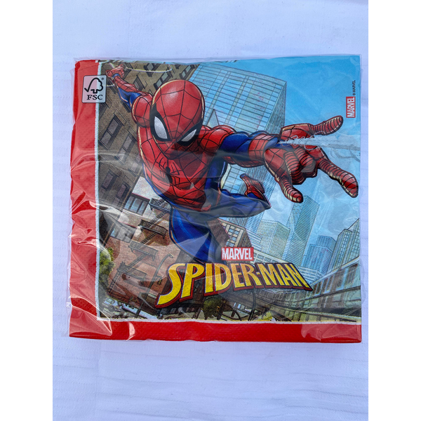 Servietter Spiderman 33x33 cm 20 stk