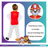 Paw Patrol Marshall kostume Str. 3/4 år