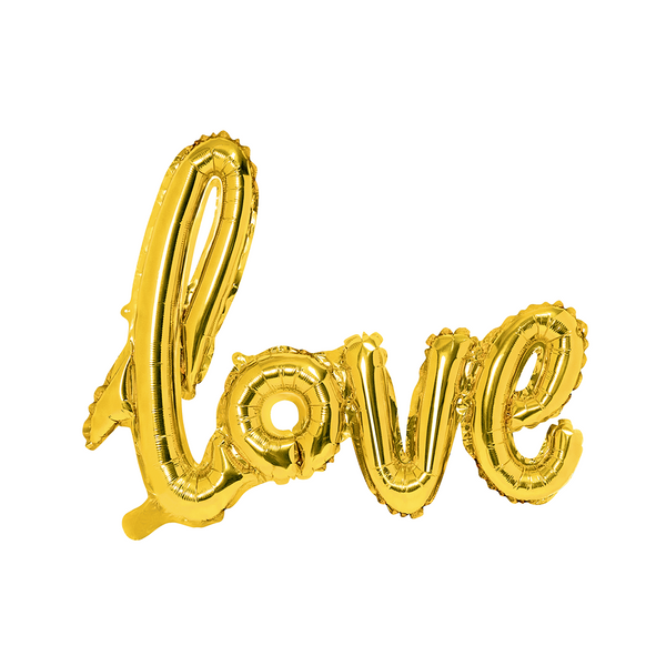 Folieballon LOVE Guld 73x57cm