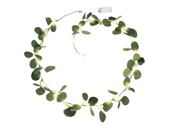 Eucalyptus ranke med LED lys 2m