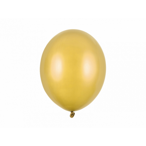 Balloner latex metallic guld 30 cm 100 stk