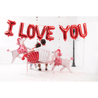Folie balloner "I LOVE YOU" 260x40 cm