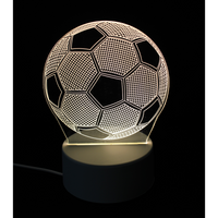 3D lampe fodbold - Fun & Party