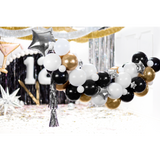 Ballonbue med sølv stjerner 167x135 cm