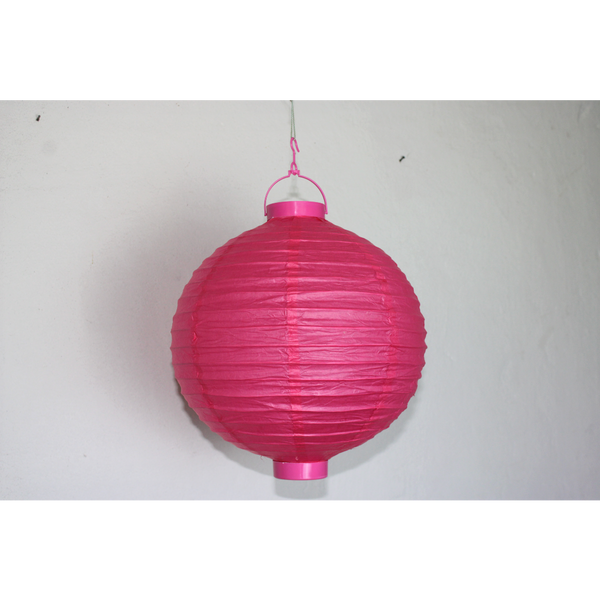 Lanterne Pink med lys 30 cm - Fun & Party