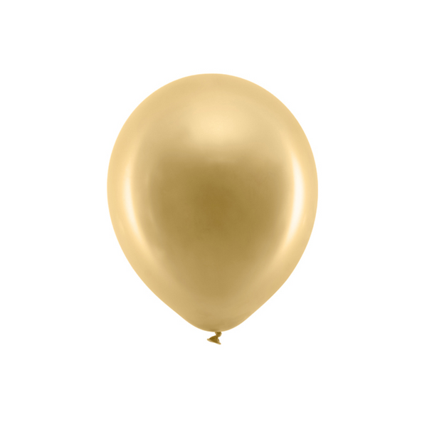 Balloner metallic guld 30 cm 7 stk