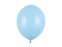 Balloner latex lyseblå 27cm 10 stk strong