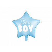 Folieballon lyseblå "It's a boy" 48 cm