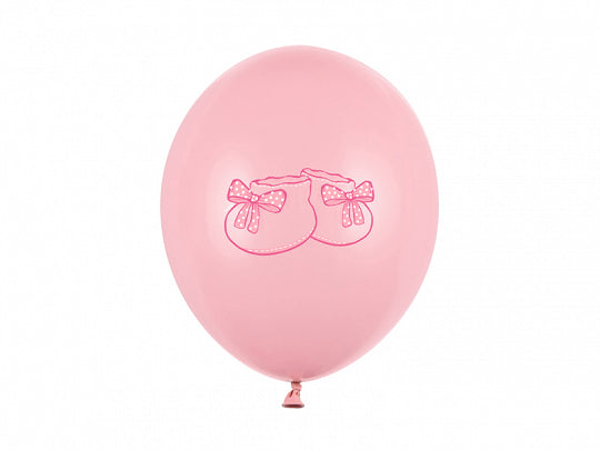 Balloner lyserød med babysko 30 cm